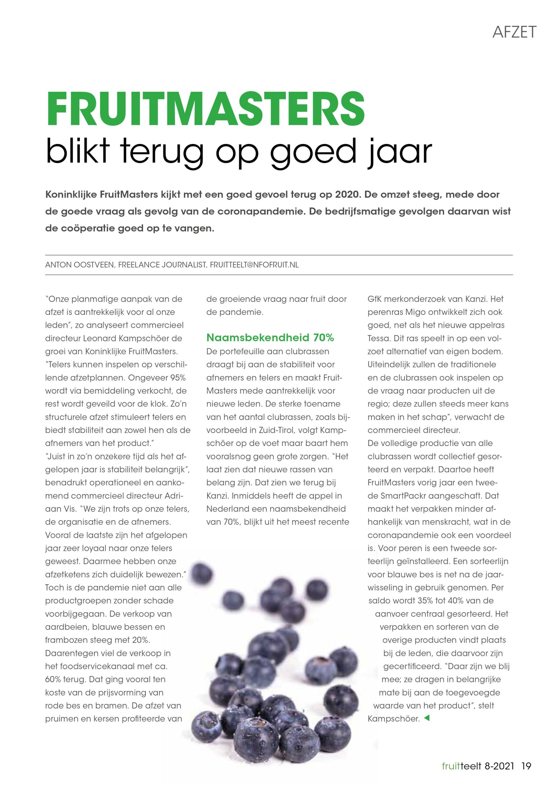 Fruitteelt in een nieuw jasje